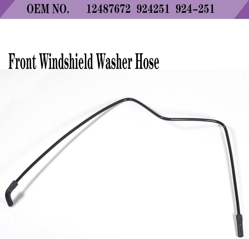 LYNSHINE 12487672 Front Windshield washer line for GMC Sierra 1500 2500 3500 Yukon Xl Chevy Avalanche Suburban Tahoe Silverado Hose 1999 2000 2002 2003 2004-2007 924-251 2.4 3.5 3.6 4.3 4.8 5.3 6.0 6.6 8.1 - Image 2